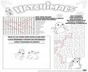Printable hatchimals hatch game solutions coloring pages