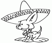 Printable mexican dog 6600 coloring pages