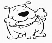 Printable of cartoon dogs4346 coloring pages