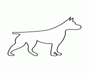 Printable dog stencil 88 coloring pages