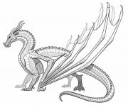 Printable Realistic dragon for adults coloring pages