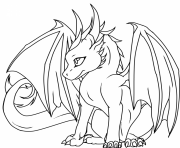 Printable dragon cute coloring pages