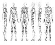 Arkham Origins Deathstroke Turnaround coloring pages