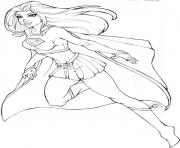 Printable supergirl 2 coloring pages
