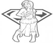 Supergirl Logo Coloring Pages Printable