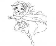 Printable supergirl superwoman coloring pages