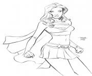 Printable supergirl 13 coloring pages