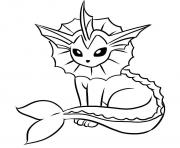 Printable vaporeon coloring pages