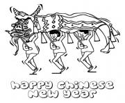 Printable chinese new year s lion danced432 coloring pages