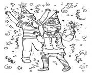Printable for kids new year partiesb0ee coloring pages