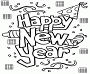 NEW YEAR Coloring Pages Color Online Free Printable