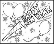 Printable Happy New Year To Download coloring pages