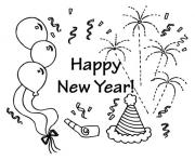 Printable Happy New Year Wallpapers coloring pages