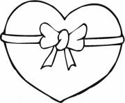 Printable ribbon heart valentine s2f39 coloring pages
