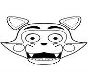 Printable fnaf freddy five nights at freddys foxy coloring pages