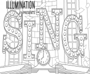 Printable Illumination Sing coloring pages