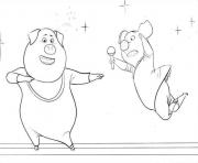 Printable Free Sing Movie 2 Pigs coloring pages