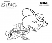 Printable Sing Movie Coloring Pages Mouse Mike coloring pages