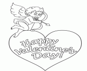 Printable cupid valentine s1039 coloring pages