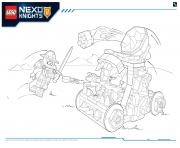 Printable Lego Nexo Knights LE REPAIRE VOLCANIQUE DE JESTRO 2 coloring pages