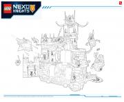 Printable Lego Nexo Knights LE REPAIRE VOLCANIQUE DE JESTRO 1 coloring pages