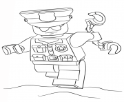 LEGO POLICE Coloring Pages Color Online Free Printable