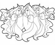 Printable horseland horse for girls coloring pages