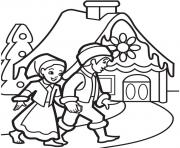 Printable Gingerbread House 12 coloring pages