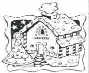 Printable Gingerbread House 9 coloring pages
