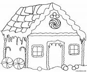 Printable Gingerbread House 13 coloring pages