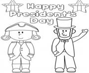 Printable Happy Presidents Day coloring pages
