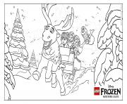 Printable Frozen NL Group lego disney coloring pages