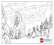 Printable The Ice Castle  lego disney coloring pages