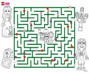 Printable Explore The Amazing Maze lego disney coloring pages