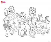 Printable Coloring Fun with Beauty and her friends lego disney coloring pages