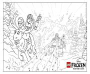 Printable Frozen NL Avalanche lego disney coloring pages