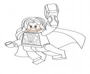 Printable lego marvel thor coloring pages