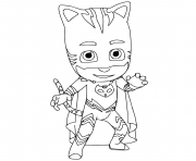 Printable Catboy pj mask coloring pages