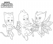 Printable Printable PJ Masks Party coloring pages