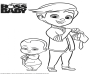 Tim And The Boss Baby Up For Some Adventure Coloring Pages Printable