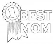 Printable worlds best mom mothers day best mom number 1  coloring pages