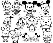 Printable Disney Cuties Tsum Tsum coloring pages