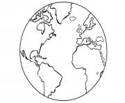 Printable earth planet coloring pages