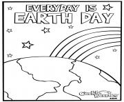 Printable everyday is earth day coloring pages