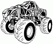 Printable Monster Truck Clipart coloring pages