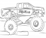 Printable bigfoot monster truck cool coloring pages
