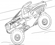 Monster Truck Coloring Pages Free Printable El Toro Loco Captain