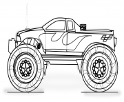 Printable Monster Truck Printable fire coloring pages
