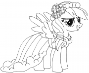 Printable rainbow dash my little pony coloring pages