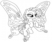 Pony Coloring Pages Free Printable Rarity Mermaid